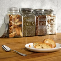 New Tala Glazen Voorraadpot met Deksel 1250ml