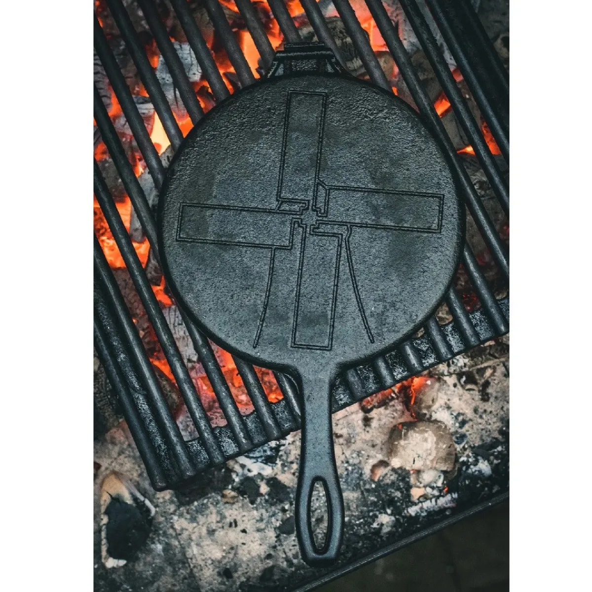 Hot The Windmill Stroopwafelijzer Gietijzer