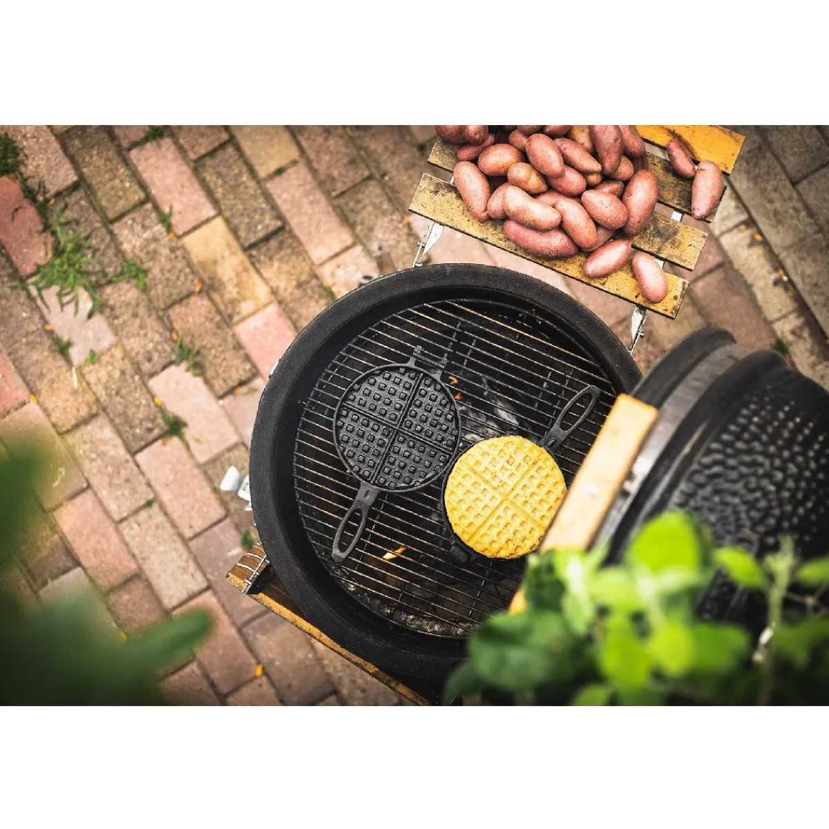 New The Windmill Wafelijzer Gietijzer