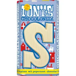 Hot Overig Tony's Chocolonely Letterreep Wit Pepernoot - S - 180g