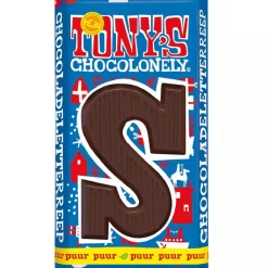 Sale Overig Tony's Chocolonely Letterreep Puur - S - 180g