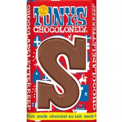 Overig Tony's Chocolonely Letterreep Melk - S - 180g