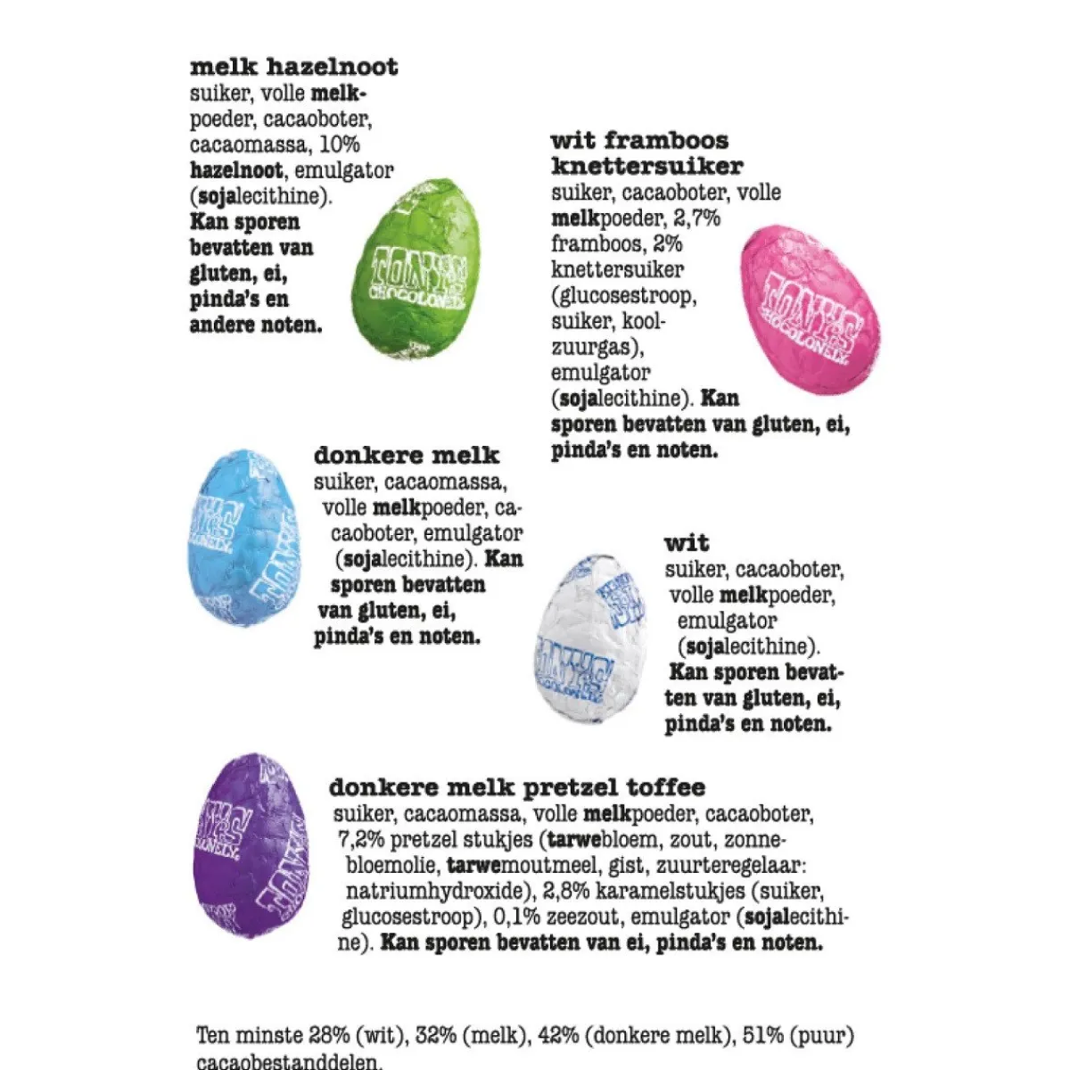 Sale Overig Tony's Chocolonely Paaseitjes Assortimentsdoosje 150g