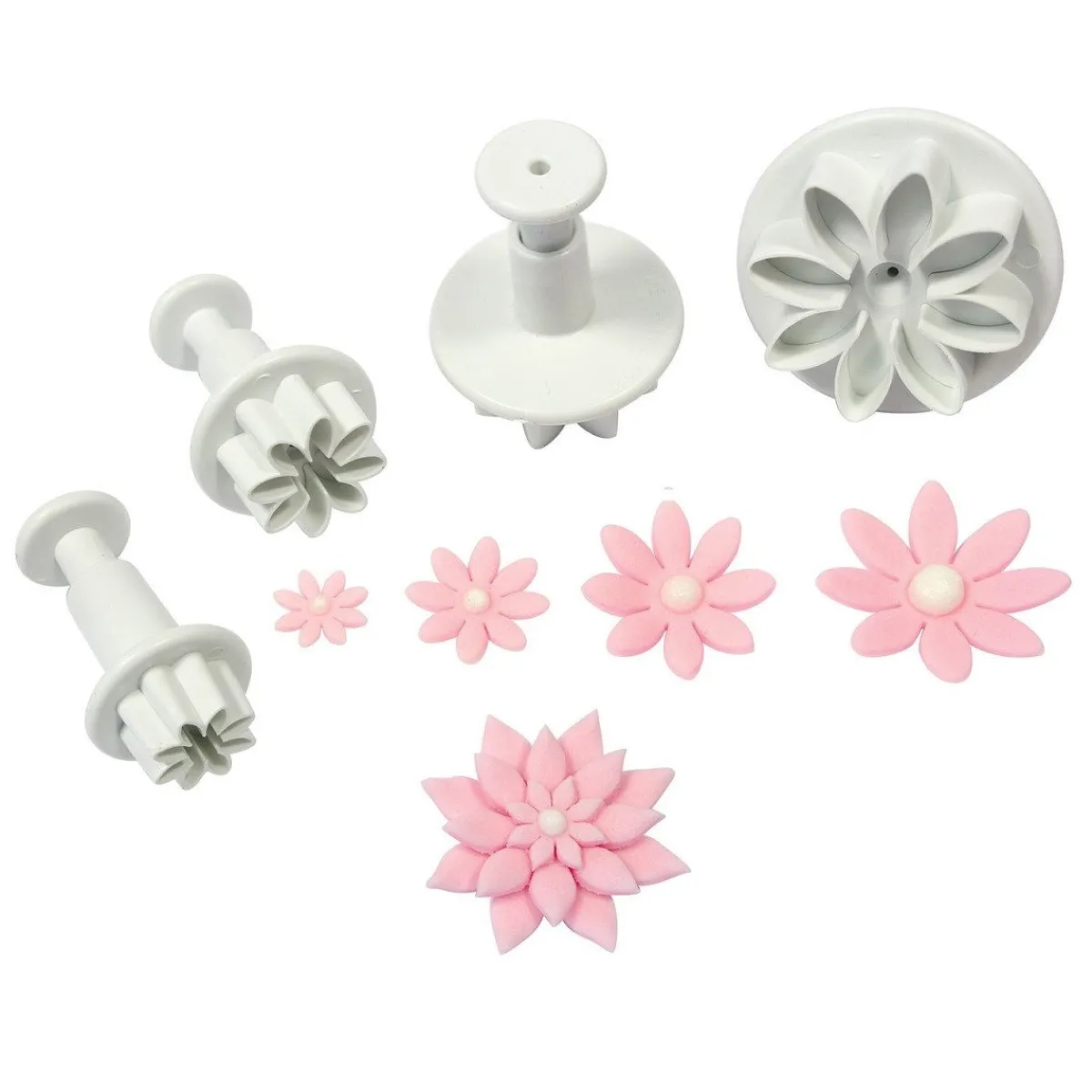 Clearance PME Uitstekerset Daisy Marguerite , set van 4