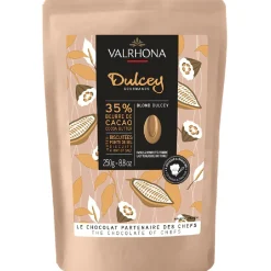 Discount Valrhona Chocolade Druppels Blond Dulcey (35%) 250g