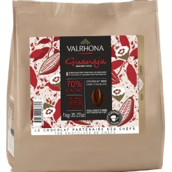 New Valrhona Chocolade Druppels Puur Guanaja (70%) 1kg