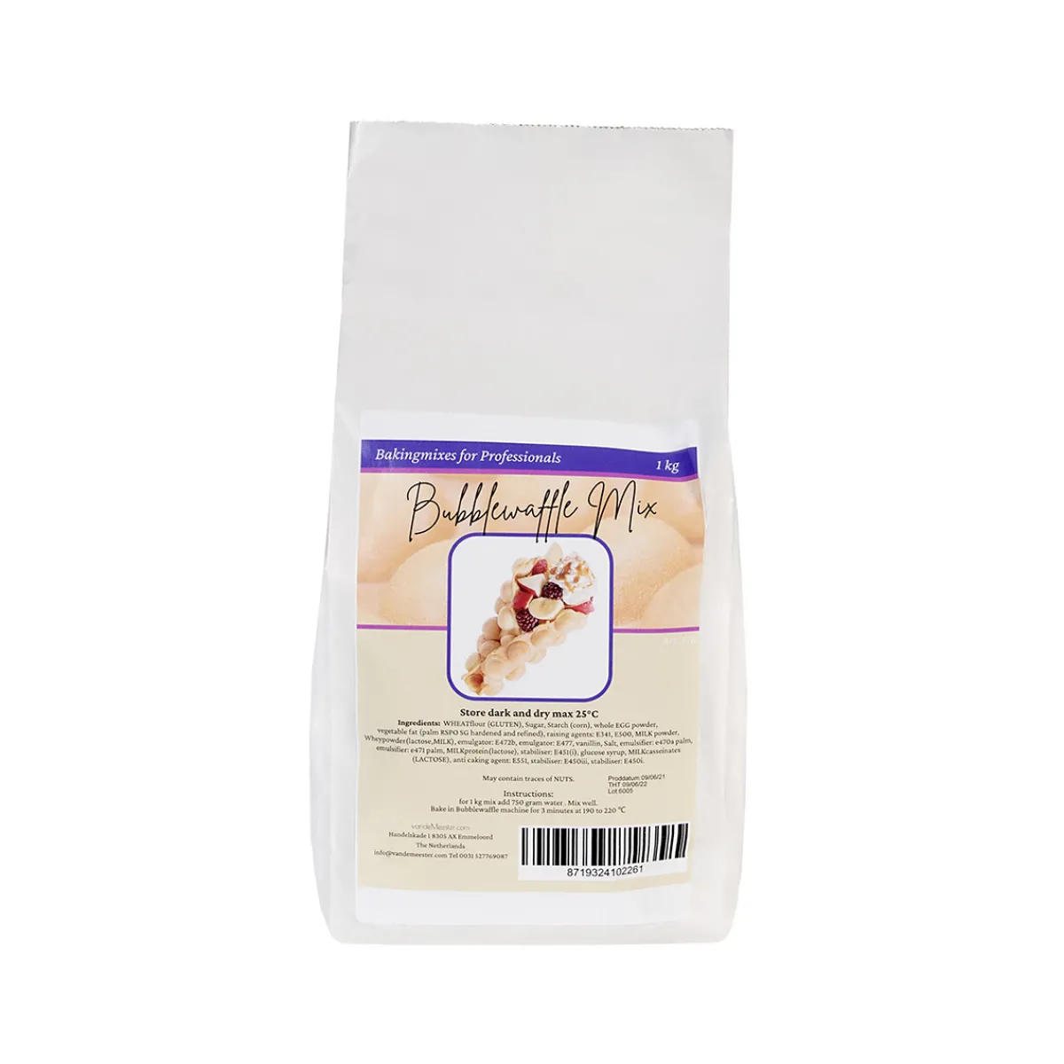New Van de Meester VanDeMeester Bubblewafelmix 1kg