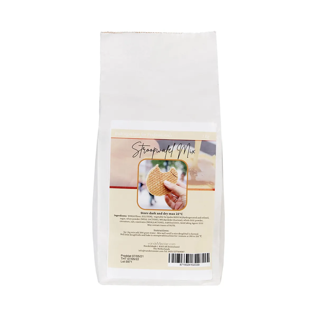 Van de Meester VanDeMeester Stroopwafelmix 1kg