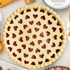 New Decora Vlaaistans kunststof Hartjes Ø30cm 2-delig