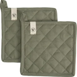 Online Walra Pannenlap Legergroen Set/2