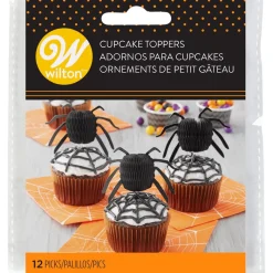 New Wilton Cupcake Toppers Halloween Spinnen 12st