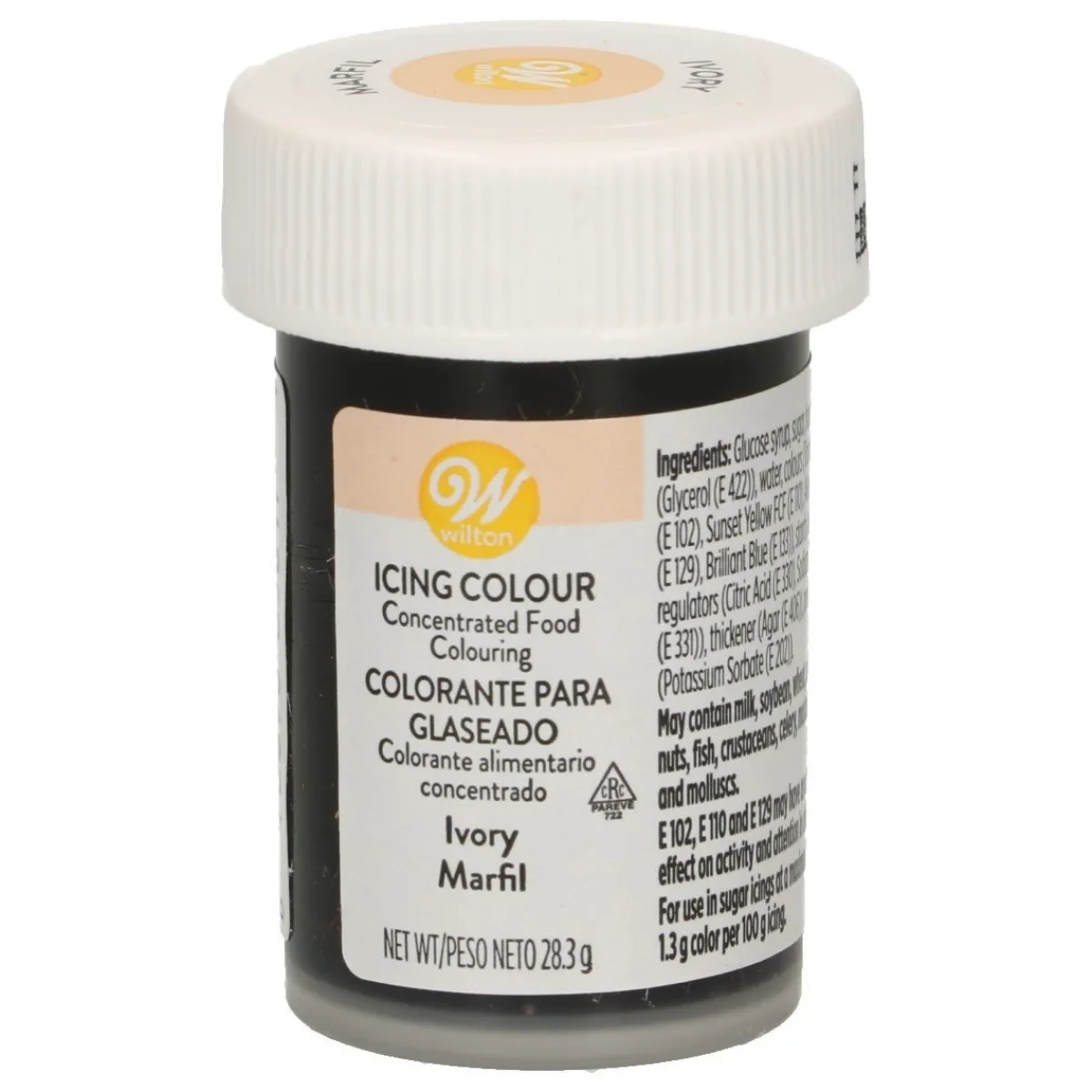 New Wilton Kleurstof Gel Ivoor 28g