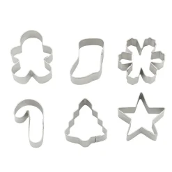 Clearance Wilton Mini Koekjesuitsteker Kerstkrans Set/6