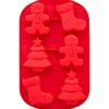 Hot Wilton Siliconen Bakvorm Sok-Gingerbread-Kerstboom (6)