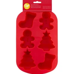 Hot Wilton Siliconen Bakvorm Sok-Gingerbread-Kerstboom (6)
