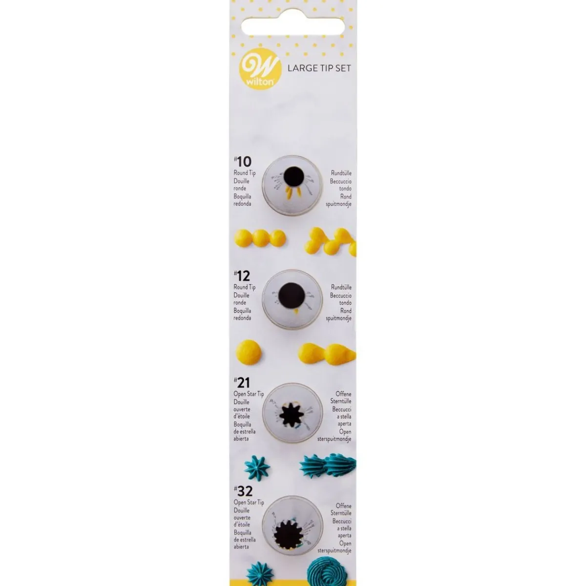 Outlet Wilton Spuitmondje Set/4 #010 #012 #021 #032