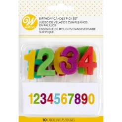 Online Wilton Taartkaarsjes Nummers Set/10