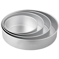 Wilton Taartpan Rond 7,5cm(h) Set/4