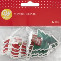 Discount Wilton Taarttoppers Kerstman Set/12
