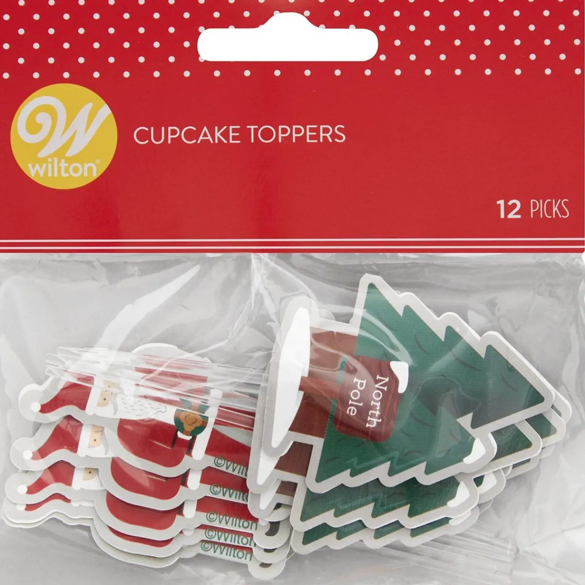 Discount Wilton Taarttoppers Kerstman Set/12