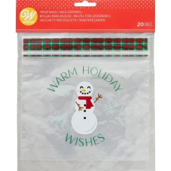 Clearance Wilton Traktatiezakjes Hersluitbaar Sneeuwpop 20st