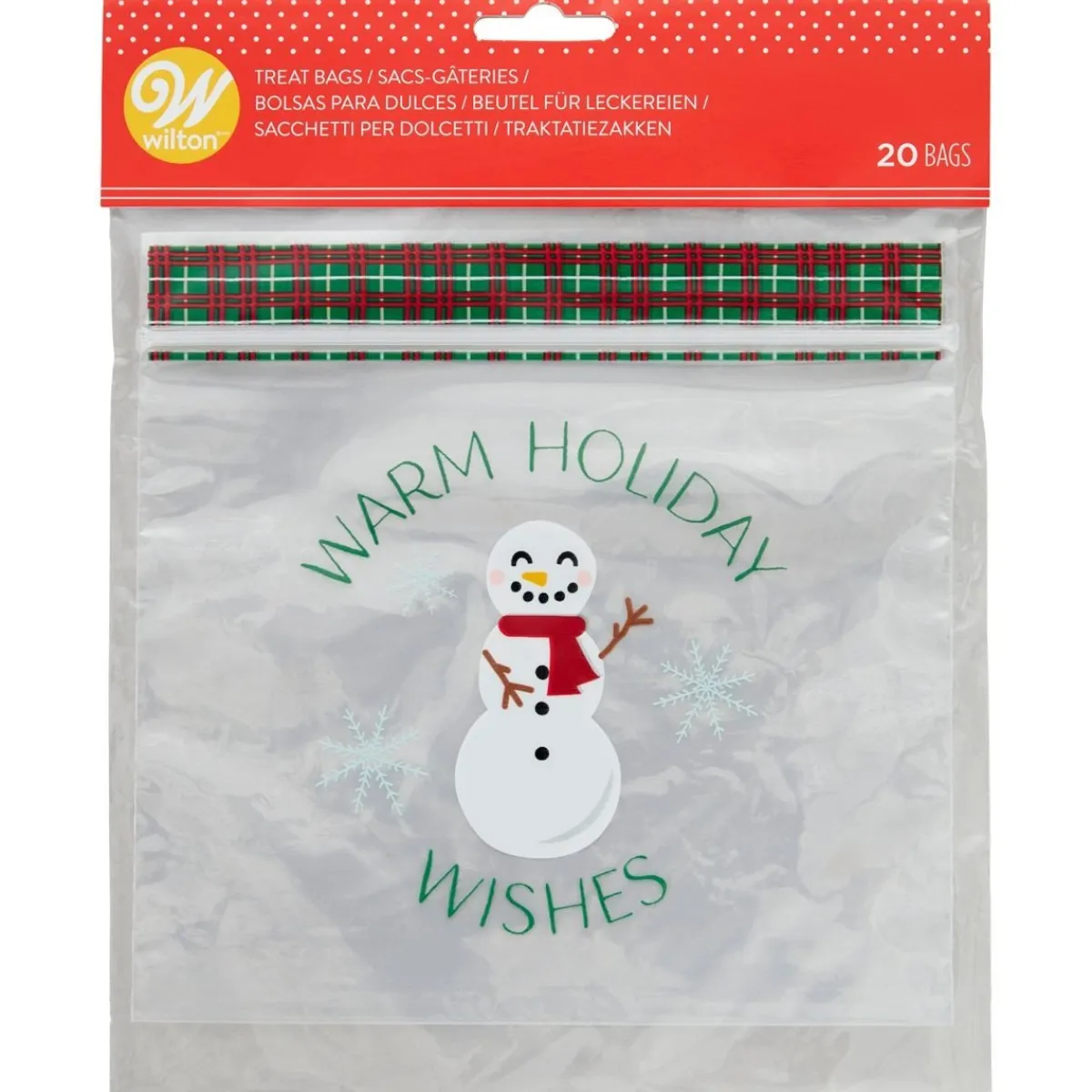 Clearance Wilton Traktatiezakjes Hersluitbaar Sneeuwpop 20st