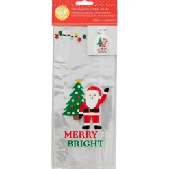 Best Wilton Traktatiezakjes Kerstman Merry & Bright 20st