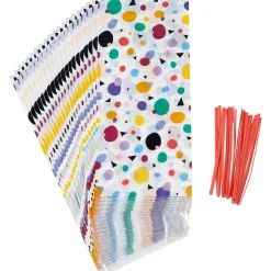 New Wilton Traktatiezakjes Stippen & Driehoekjes 20st