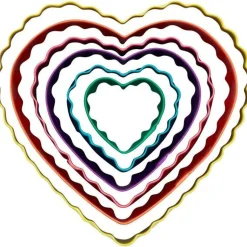 Sale Wilton Uitstekers Hart Dubbelzijdig Set/6